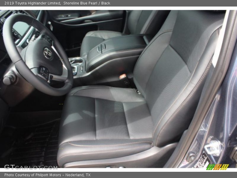 Shoreline Blue Pearl / Black 2019 Toyota Highlander Limited