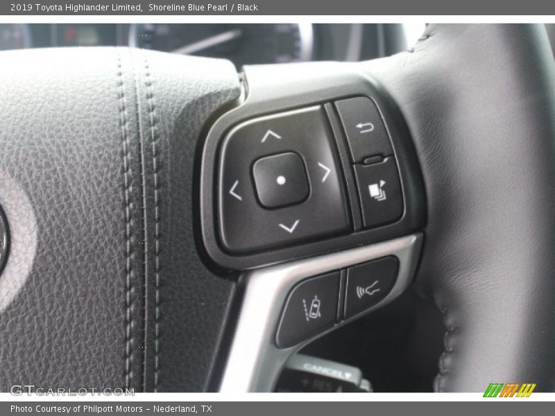 Shoreline Blue Pearl / Black 2019 Toyota Highlander Limited