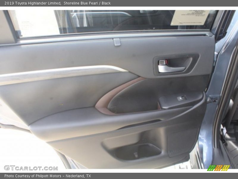 Shoreline Blue Pearl / Black 2019 Toyota Highlander Limited