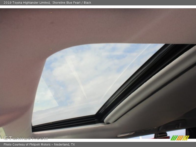 Shoreline Blue Pearl / Black 2019 Toyota Highlander Limited