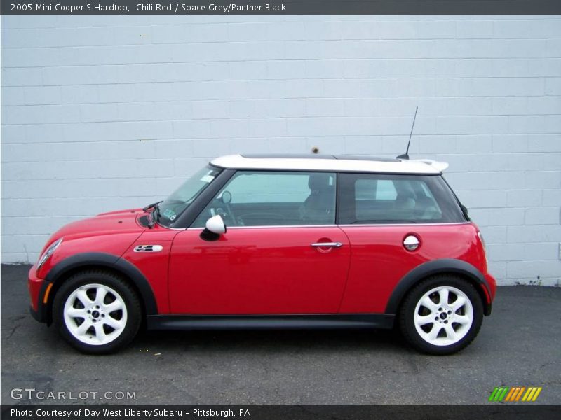 Chili Red / Space Grey/Panther Black 2005 Mini Cooper S Hardtop