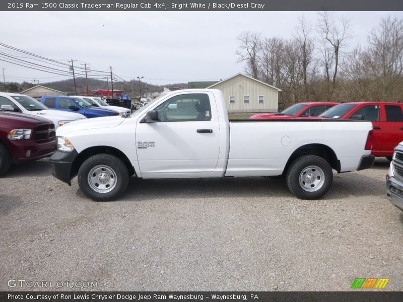Bright White / Black/Diesel Gray 2019 Ram 1500 Classic Tradesman Regular Cab 4x4