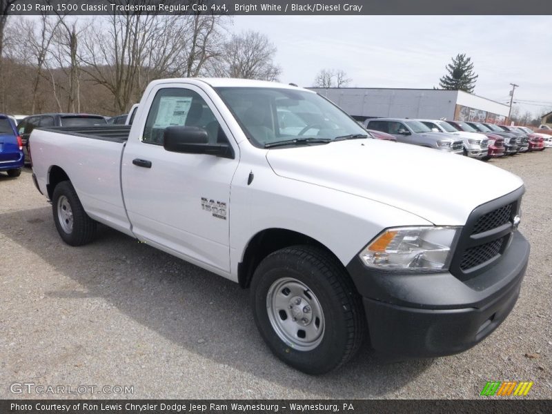 Bright White / Black/Diesel Gray 2019 Ram 1500 Classic Tradesman Regular Cab 4x4