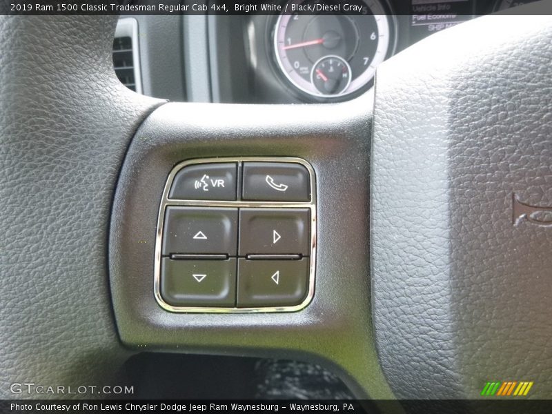 Bright White / Black/Diesel Gray 2019 Ram 1500 Classic Tradesman Regular Cab 4x4