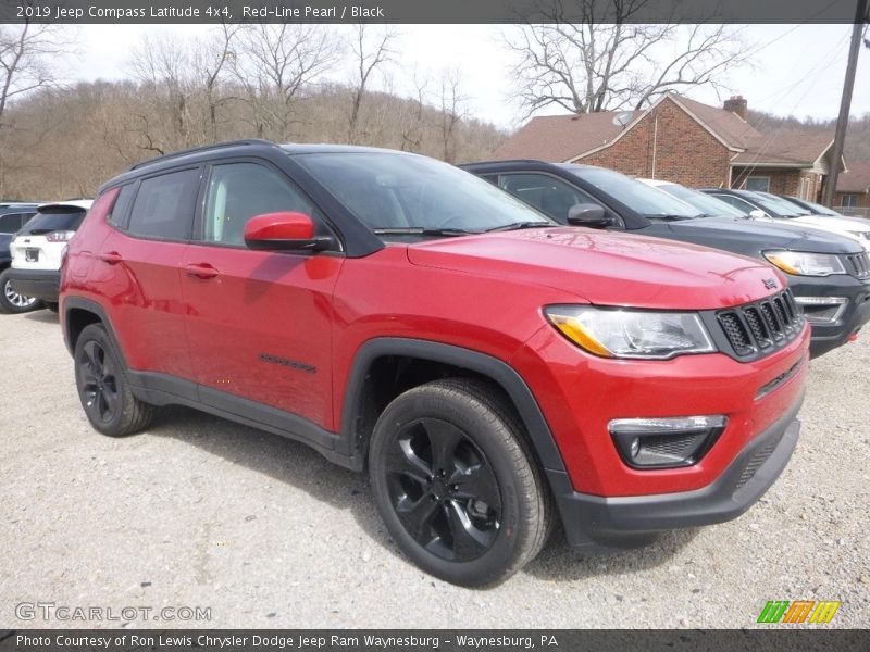 Red-Line Pearl / Black 2019 Jeep Compass Latitude 4x4