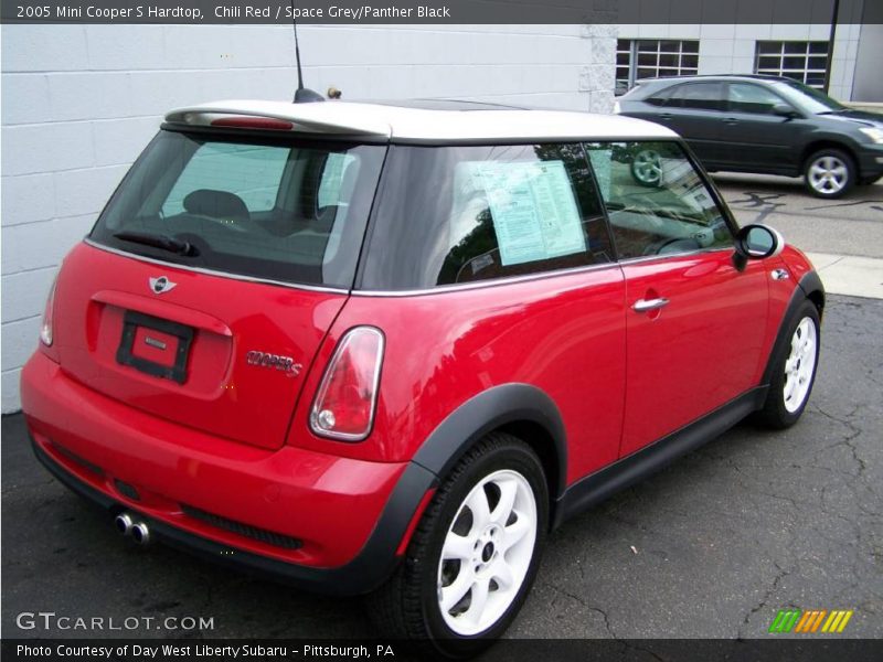 Chili Red / Space Grey/Panther Black 2005 Mini Cooper S Hardtop