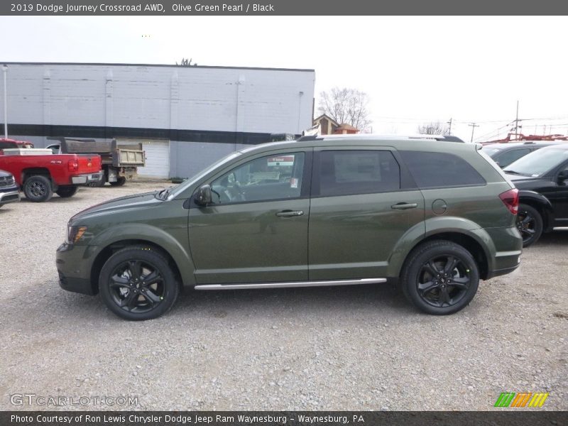 Olive Green Pearl / Black 2019 Dodge Journey Crossroad AWD