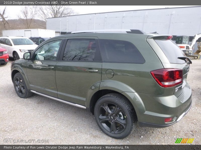 Olive Green Pearl / Black 2019 Dodge Journey Crossroad AWD