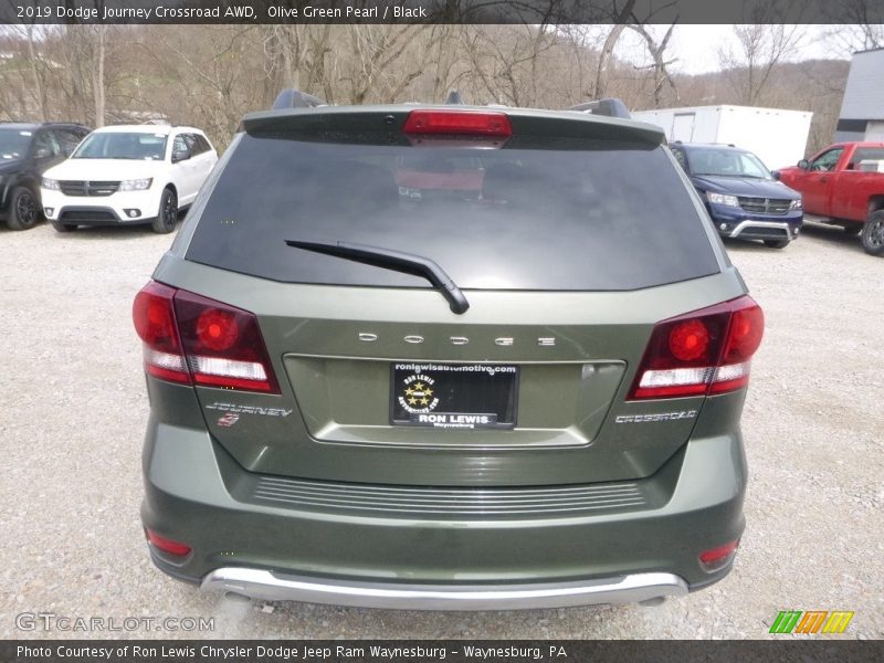 Olive Green Pearl / Black 2019 Dodge Journey Crossroad AWD