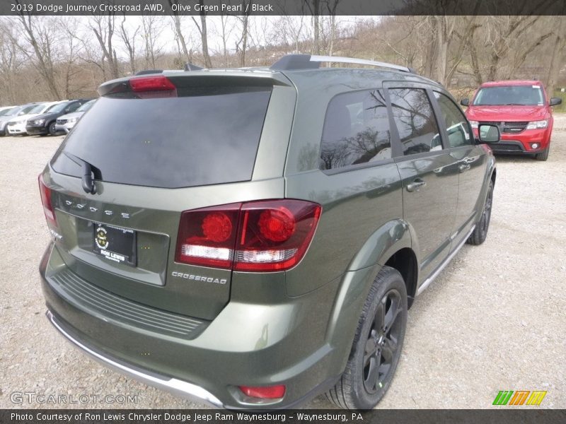 Olive Green Pearl / Black 2019 Dodge Journey Crossroad AWD