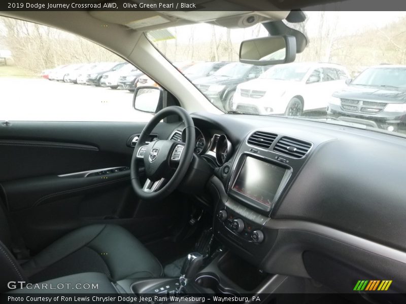 Olive Green Pearl / Black 2019 Dodge Journey Crossroad AWD