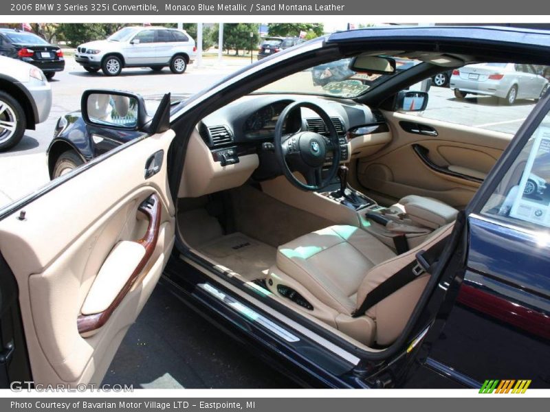 Monaco Blue Metallic / Sand Montana Leather 2006 BMW 3 Series 325i Convertible
