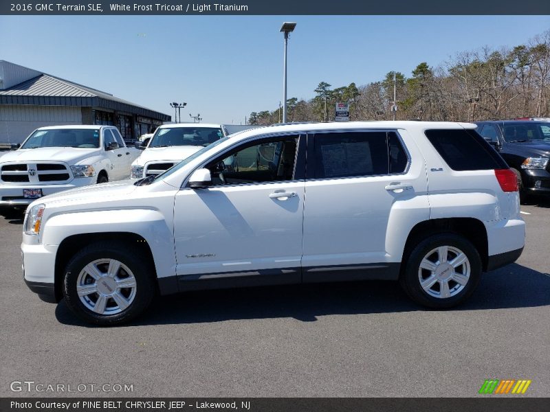 White Frost Tricoat / Light Titanium 2016 GMC Terrain SLE