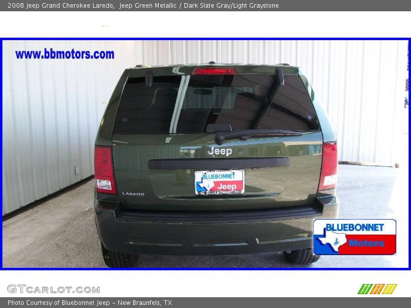 Jeep Green Metallic / Dark Slate Gray/Light Graystone 2008 Jeep Grand Cherokee Laredo