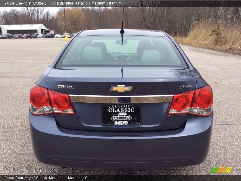 Atlantis Blue Metallic / Medium Titanium 2014 Chevrolet Cruze LT