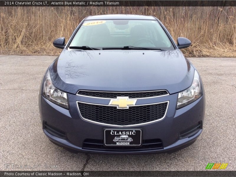 Atlantis Blue Metallic / Medium Titanium 2014 Chevrolet Cruze LT
