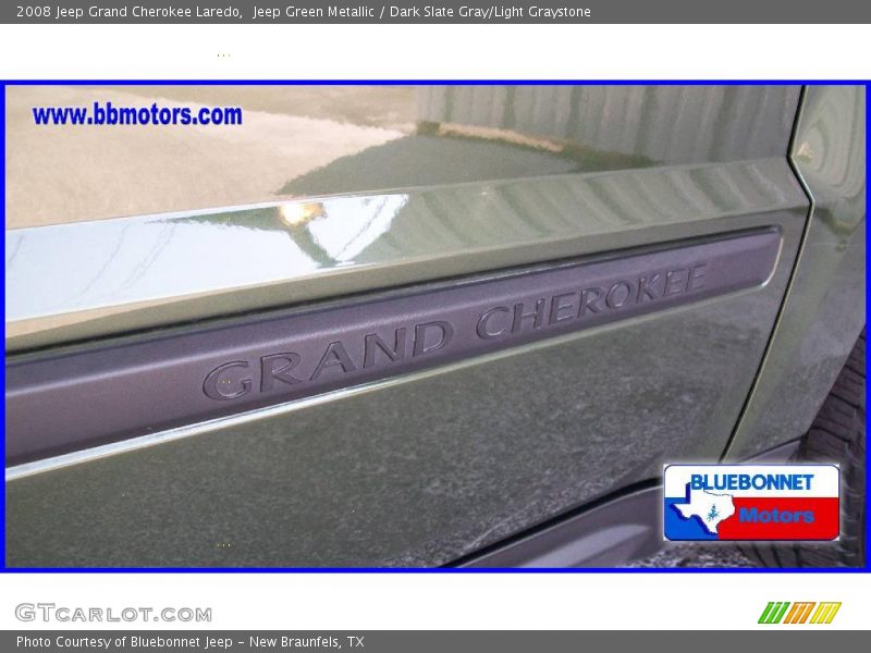 Jeep Green Metallic / Dark Slate Gray/Light Graystone 2008 Jeep Grand Cherokee Laredo