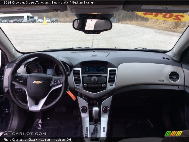 Atlantis Blue Metallic / Medium Titanium 2014 Chevrolet Cruze LT