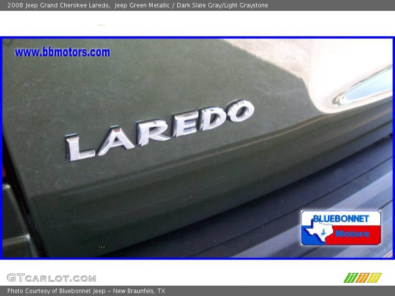 Jeep Green Metallic / Dark Slate Gray/Light Graystone 2008 Jeep Grand Cherokee Laredo