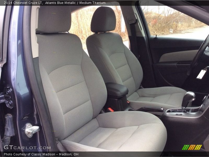Atlantis Blue Metallic / Medium Titanium 2014 Chevrolet Cruze LT