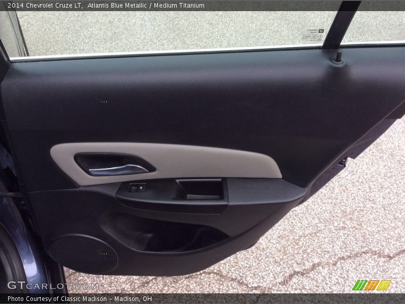 Atlantis Blue Metallic / Medium Titanium 2014 Chevrolet Cruze LT