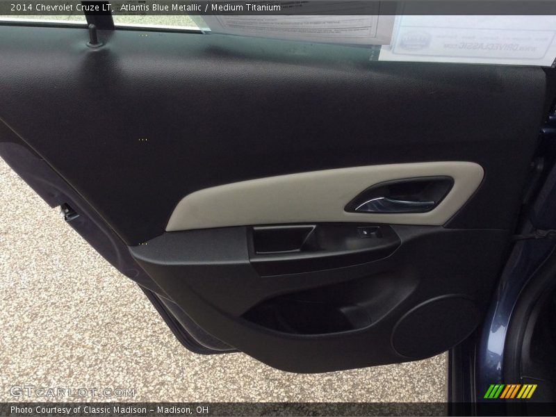 Atlantis Blue Metallic / Medium Titanium 2014 Chevrolet Cruze LT