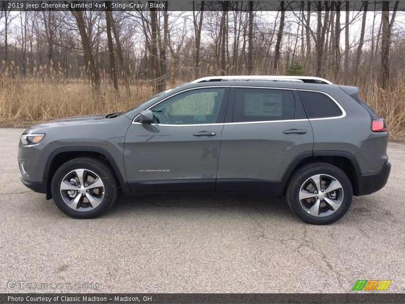 Sting-Gray / Black 2019 Jeep Cherokee Limited 4x4