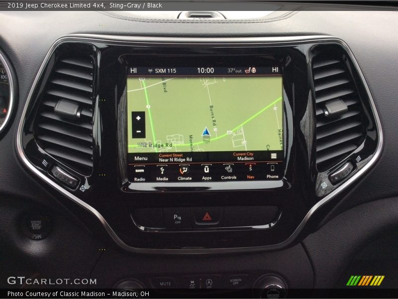 Sting-Gray / Black 2019 Jeep Cherokee Limited 4x4