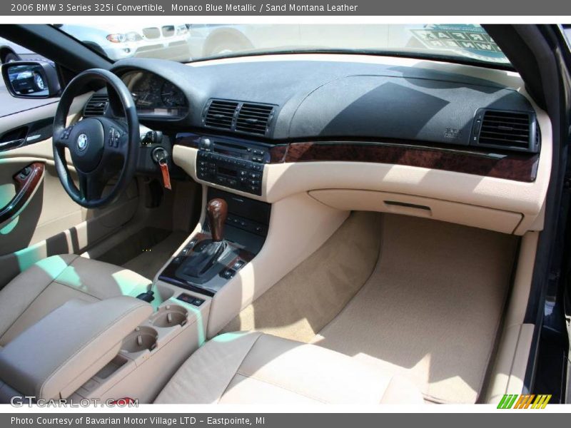 Monaco Blue Metallic / Sand Montana Leather 2006 BMW 3 Series 325i Convertible