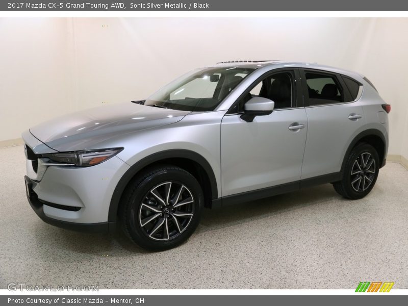 Sonic Silver Metallic / Black 2017 Mazda CX-5 Grand Touring AWD