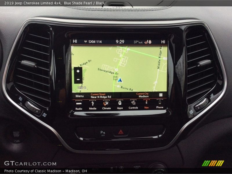 Blue Shade Pearl / Black 2019 Jeep Cherokee Limited 4x4