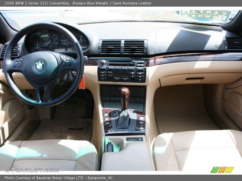 Monaco Blue Metallic / Sand Montana Leather 2006 BMW 3 Series 325i Convertible