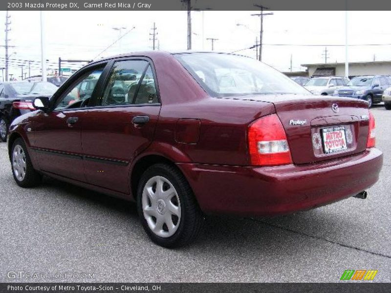 Garnet Red Mica / Gray 2003 Mazda Protege DX