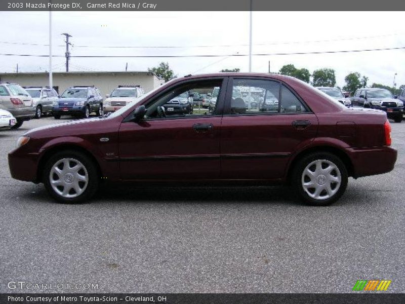 Garnet Red Mica / Gray 2003 Mazda Protege DX