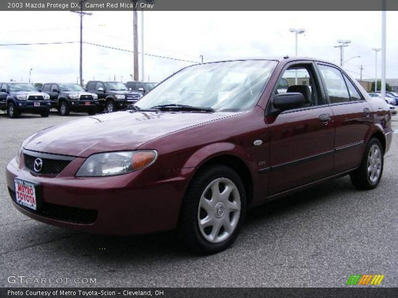 Garnet Red Mica / Gray 2003 Mazda Protege DX