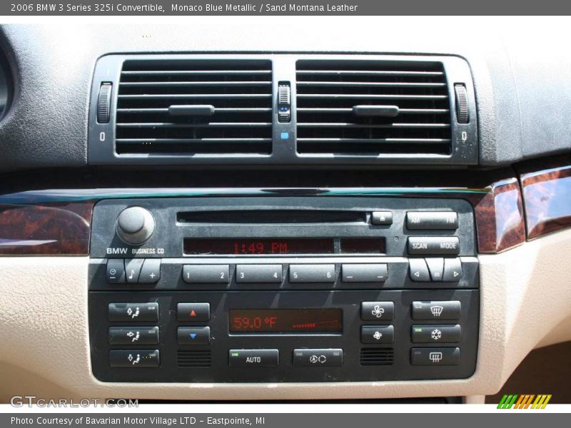 Monaco Blue Metallic / Sand Montana Leather 2006 BMW 3 Series 325i Convertible