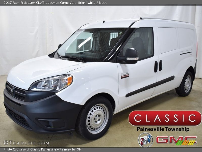 Bright White / Black 2017 Ram ProMaster City Tradesman Cargo Van