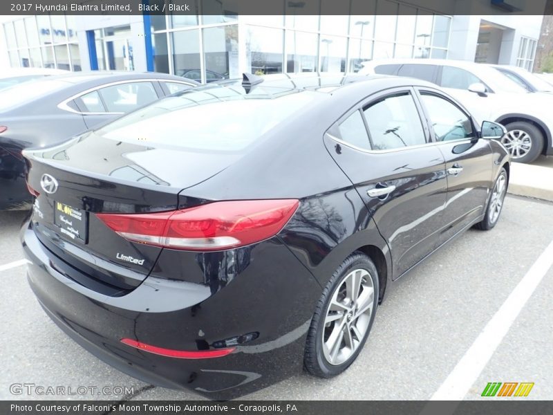 Black / Black 2017 Hyundai Elantra Limited