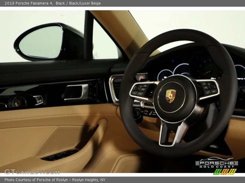 Black / Black/Luxor Beige 2019 Porsche Panamera 4