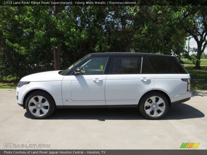 Yulong White Metallic / Espresso/Almond 2019 Land Rover Range Rover Supercharged