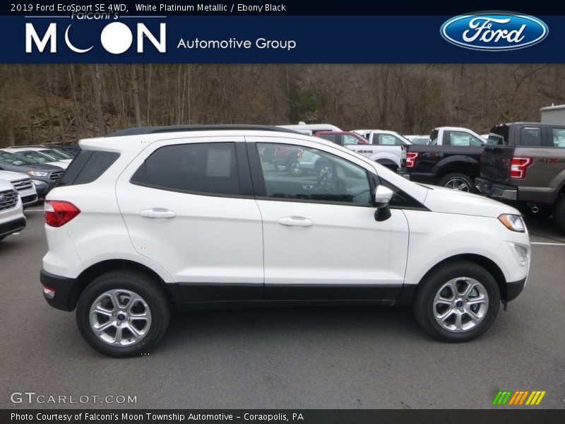 White Platinum Metallic / Ebony Black 2019 Ford EcoSport SE 4WD