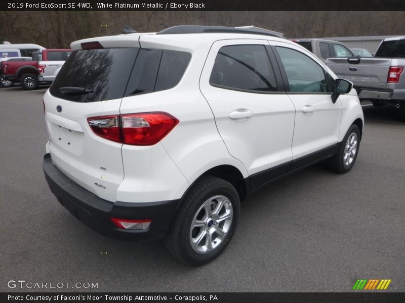 White Platinum Metallic / Ebony Black 2019 Ford EcoSport SE 4WD