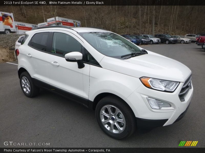 White Platinum Metallic / Ebony Black 2019 Ford EcoSport SE 4WD