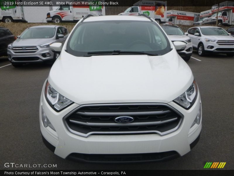 White Platinum Metallic / Ebony Black 2019 Ford EcoSport SE 4WD