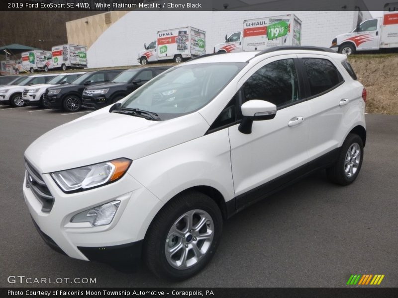 White Platinum Metallic / Ebony Black 2019 Ford EcoSport SE 4WD