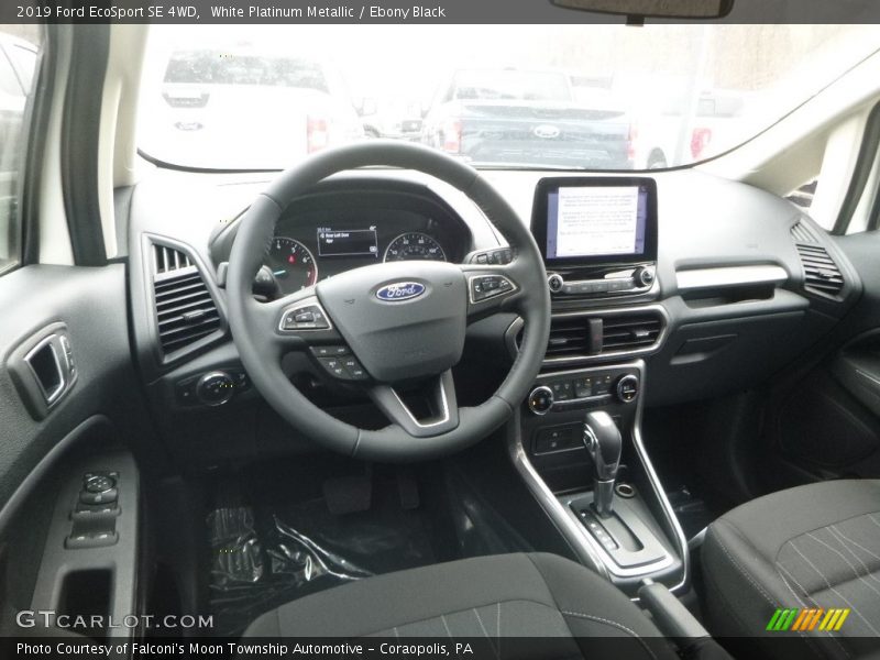 White Platinum Metallic / Ebony Black 2019 Ford EcoSport SE 4WD