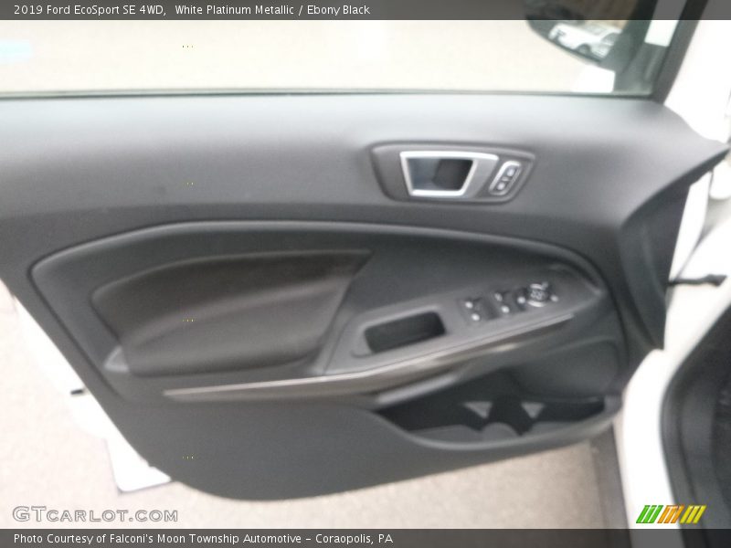 White Platinum Metallic / Ebony Black 2019 Ford EcoSport SE 4WD