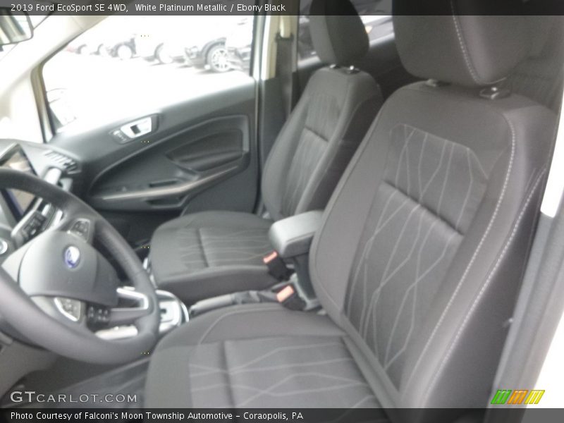White Platinum Metallic / Ebony Black 2019 Ford EcoSport SE 4WD