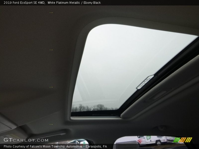 White Platinum Metallic / Ebony Black 2019 Ford EcoSport SE 4WD