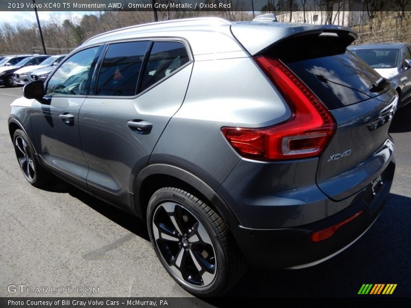 Osmium Grey Metallic / Oxide Red 2019 Volvo XC40 T5 Momentum AWD